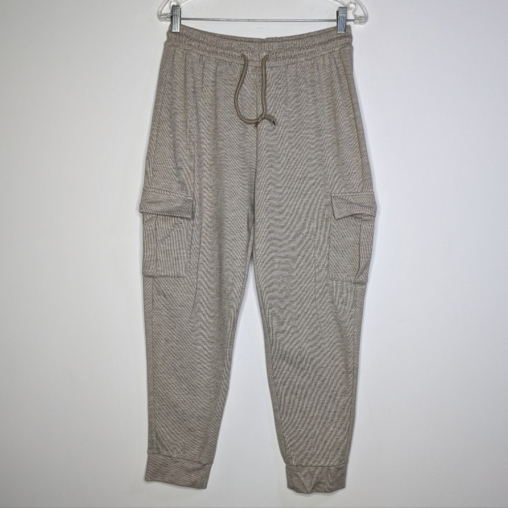 Bloom Seasons Tan Drawstring Jogger Sweat Pant L